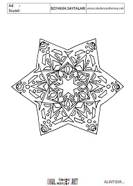 Mandala boyama sayfaları